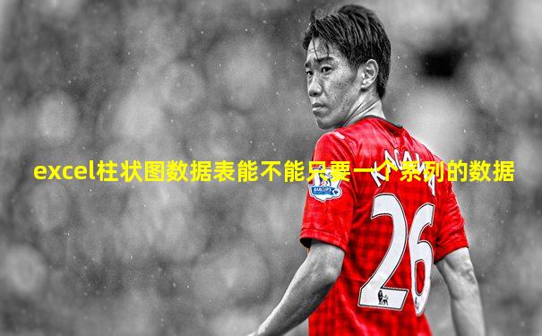excel柱状图数据表能不能只要一个系列的数据