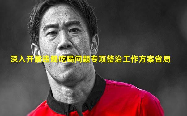 深入开展违规吃喝问题专项整治工作方案省局